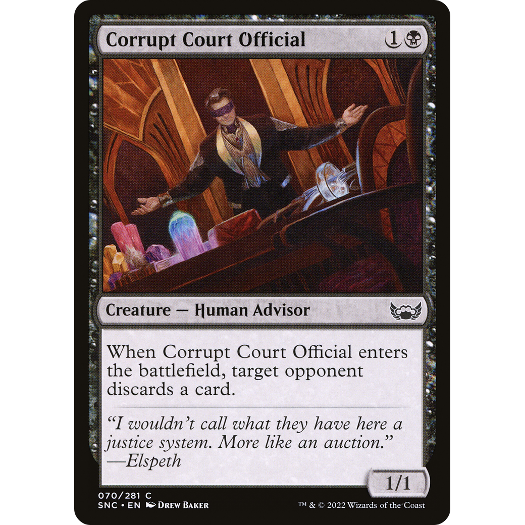 Corrupt Court Official (SNC-070) - Streets of New Capenna Foil
