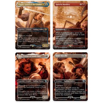 The Scouring of the Shire Scene [Set of 4] (LTR-438-441) - The Lord of the Rings: Tales of Middle-earth Foil