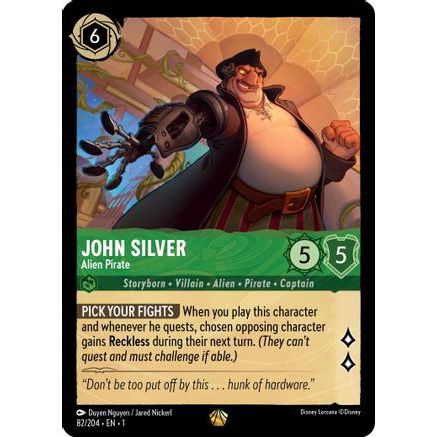 John Silver - Alien Pirate (82/204) - The First Chapter Cold Foil