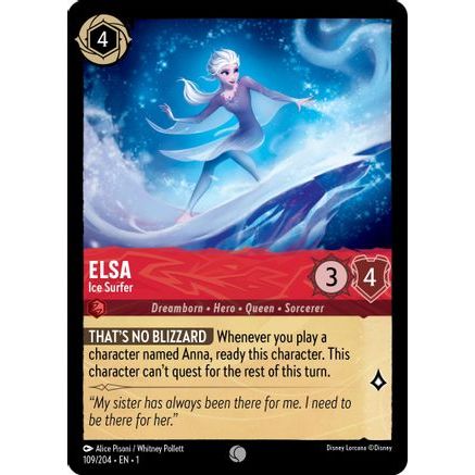 Elsa - Ice Surfer (109/204) - The First Chapter Cold Foil