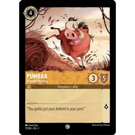 Pumbaa - Friendly Warthog (17/204) - The First Chapter Cold Foil