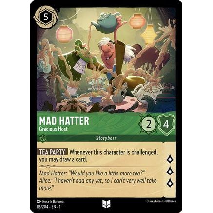 Mad Hatter - Gracious Host (86/204) - The First Chapter Cold Foil