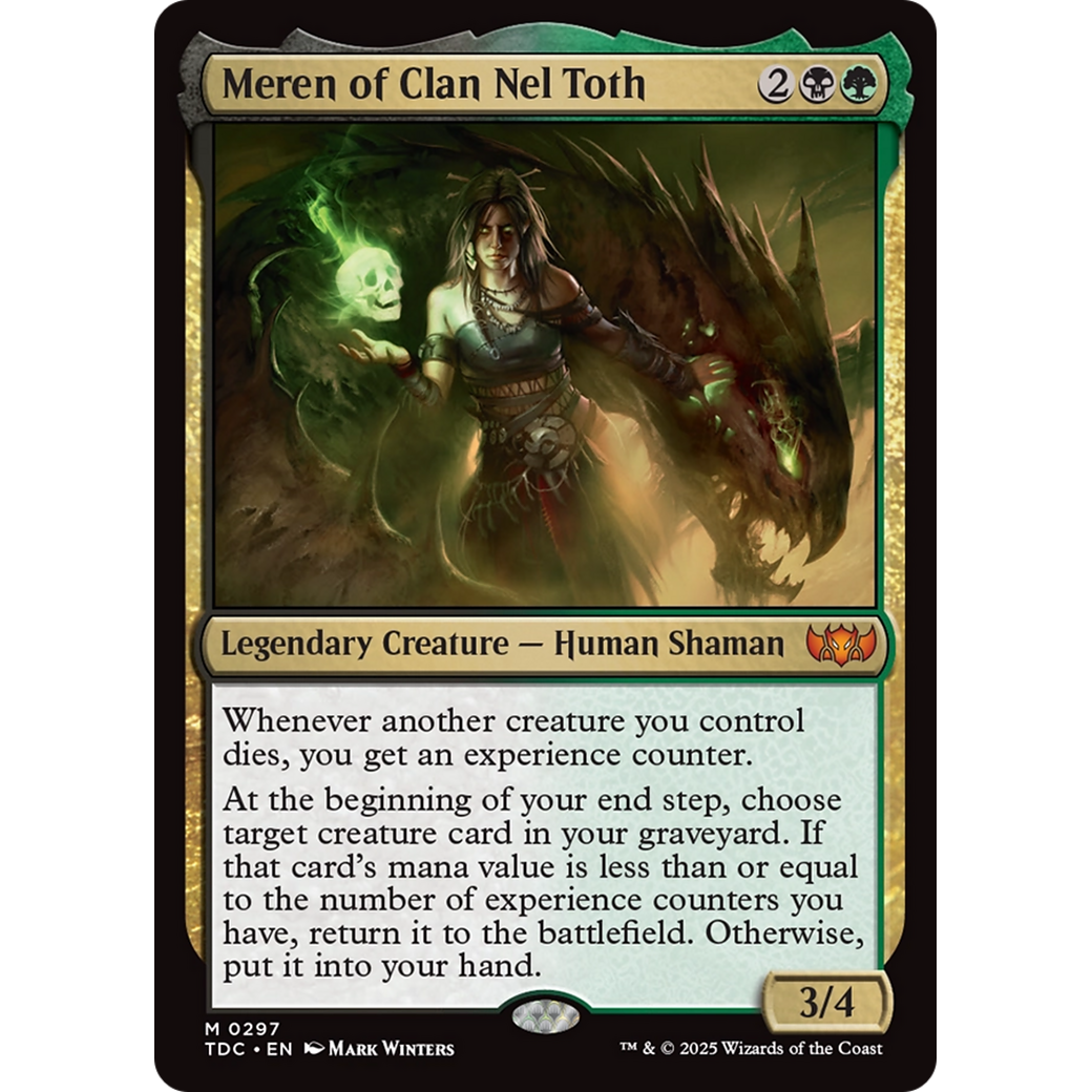 Meren of Clan Nel Toth (TDC-297) - Commander: Tarkir: Dragonstorm