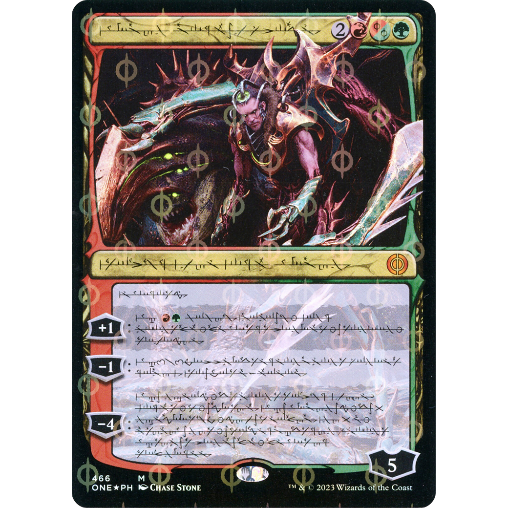 Lukka, Bound to Ruin (ONE-466) - Phyrexia: All Will Be One: (Showcase) Foil