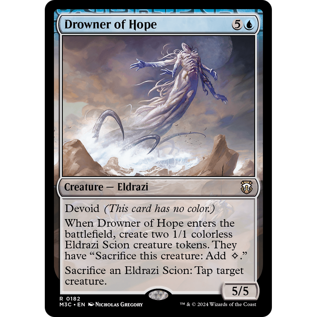 Drowner of Hope (M3C-182) - Modern Horizons 3 Commander: (devoid) Foil