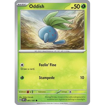 Oddish 1 - SV03 Obsidian Flames Reverse Holofoil