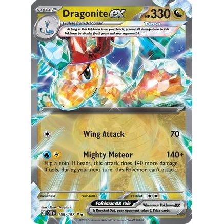 Dragonite ex 159 - SV03 Obsidian Flames Holofoil
