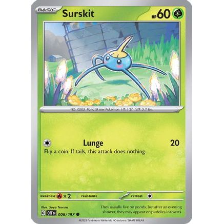 Surskit 6 - SV03 Obsidian Flames Reverse Holofoil