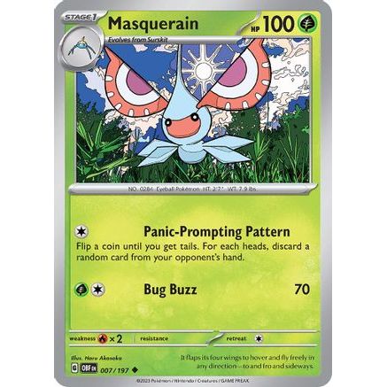 Masquerain 7 - SV03 Obsidian Flames Reverse Holofoil