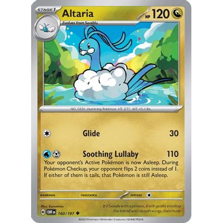 Altaria 160 - SV03 Obsidian Flames Reverse Holofoil
