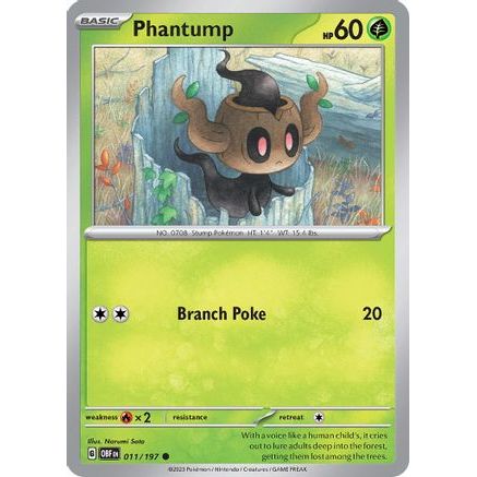 Phantump 11 - SV03 Obsidian Flames Reverse Holofoil