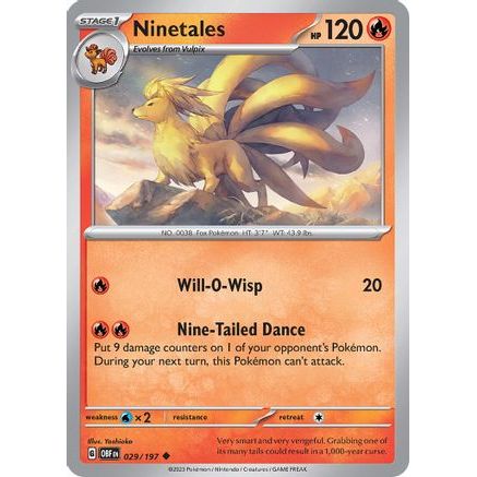 Ninetales 29 - SV03 Obsidian Flames Reverse Holofoil