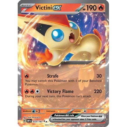 Victini ex 33 - SV03 Obsidian Flames Holofoil