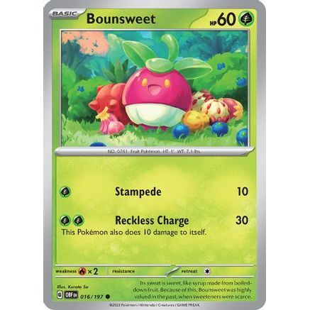 Bounsweet 16 - SV03 Obsidian Flames