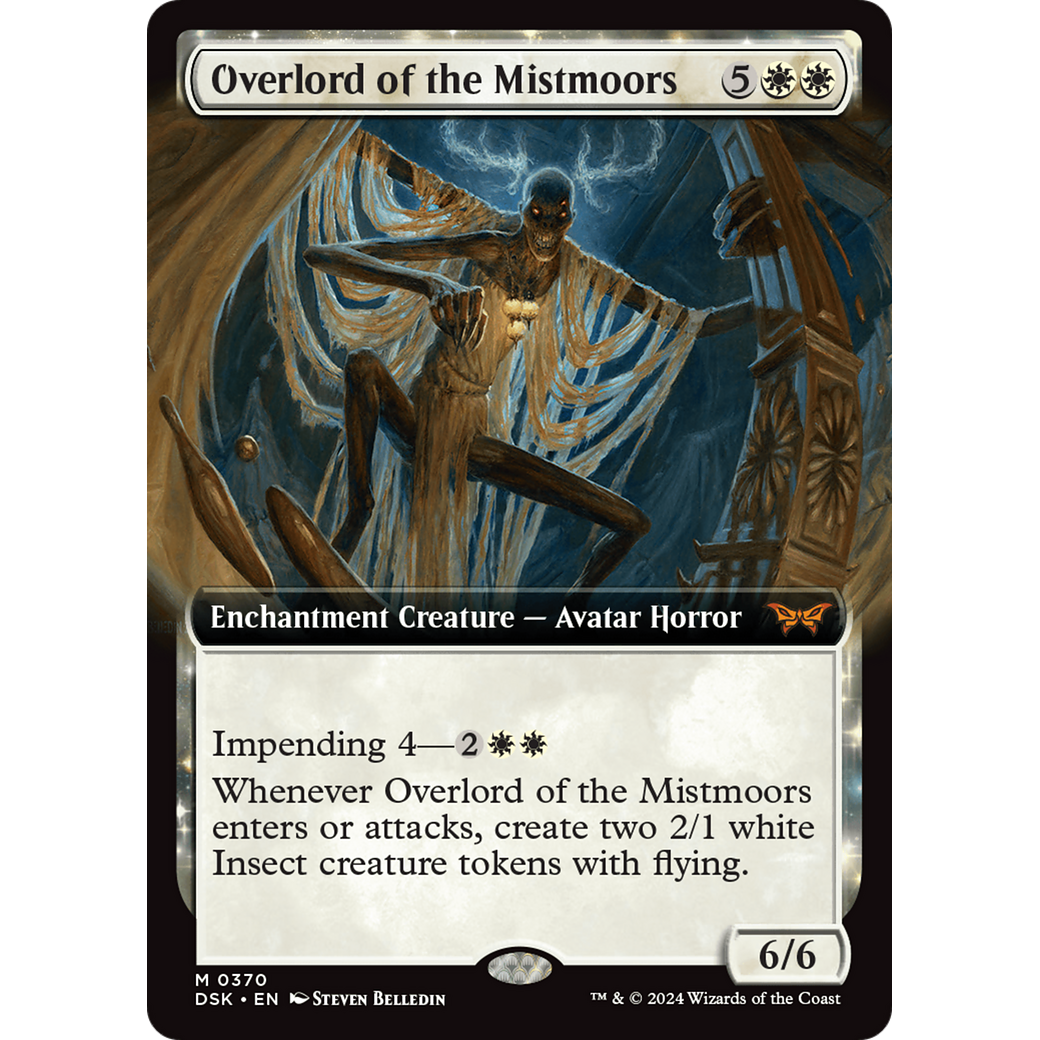 Overlord of the Mistmoors (DSK-370) - Duskmourn: House of Horror: (Extended Art, enchantment)