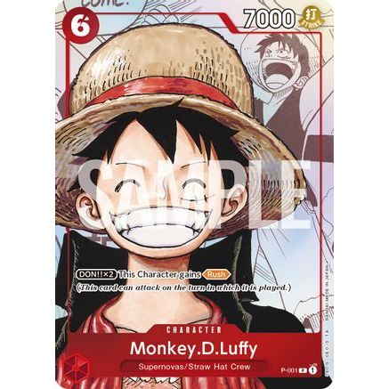 Monkey.D.Luffy (Alternate Art) (P-001) - One Piece Promotion Cards Foil