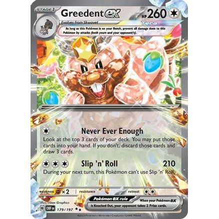 Greedent ex 179 - SV03 Obsidian Flames Holofoil