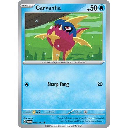 Carvanha 46 - SV03 Obsidian Flames