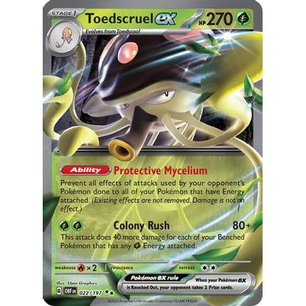 Toedscruel ex 22 - SV03 Obsidian Flames Holofoil