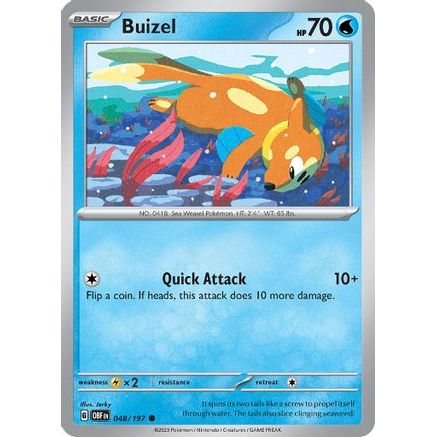 Buizel 48 - SV03 Obsidian Flames Reverse Holofoil