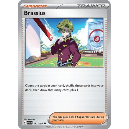 Brassius 187 - SV03 Obsidian Flames Reverse Holofoil