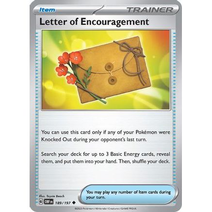 Letter of Encouragement 189 - SV03 Obsidian Flames