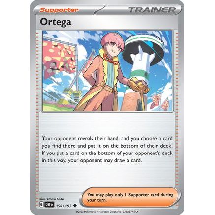 Ortega 190 - SV03 Obsidian Flames Reverse Holofoil