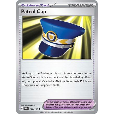 Patrol Cap 191 - SV03 Obsidian Flames Reverse Holofoil