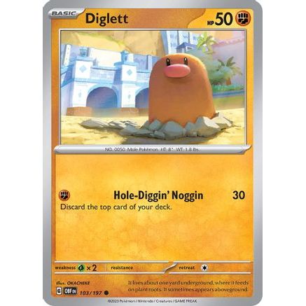 Diglett 103 - SV03 Obsidian Flames