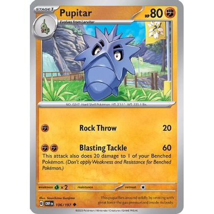 Pupitar 106 - SV03 Obsidian Flames Reverse Holofoil