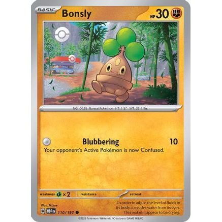 Bonsly 110 - SV03 Obsidian Flames Reverse Holofoil
