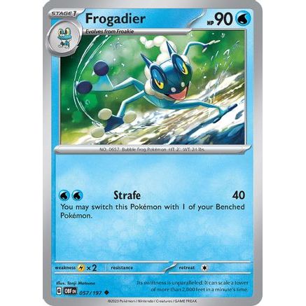 Frogadier 57 - SV03 Obsidian Flames Reverse Holofoil