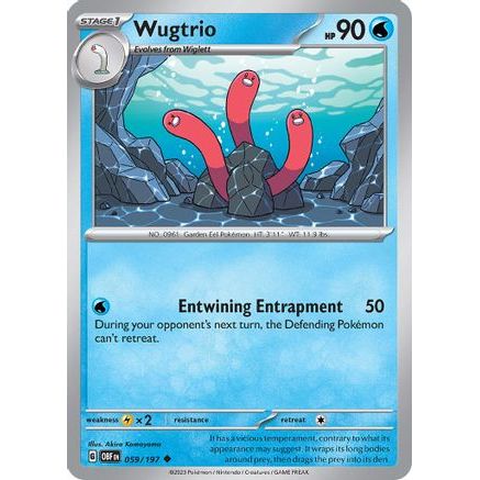 Wugtrio 59 - SV03 Obsidian Flames Reverse Holofoil