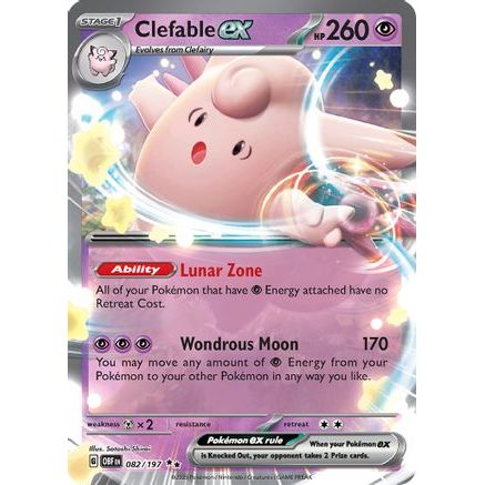 Clefable ex 82 - SV03 Obsidian Flames Holofoil