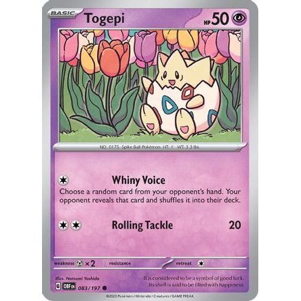 Togepi 83 - SV03 Obsidian Flames Reverse Holofoil