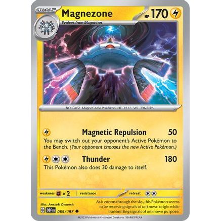 Magnezone 65 - SV03 Obsidian Flames Reverse Holofoil