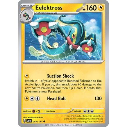 Eelektross 69 - SV03 Obsidian Flames Reverse Holofoil