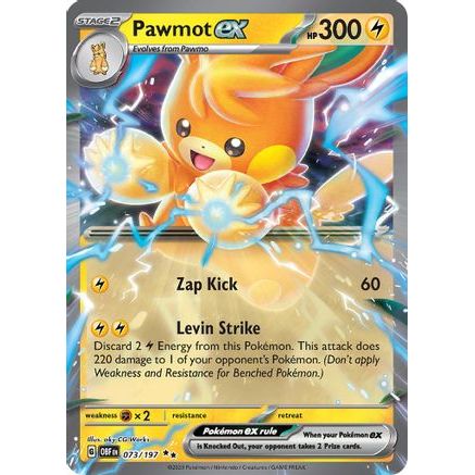 Pawmot ex 73 - SV03 Obsidian Flames Holofoil