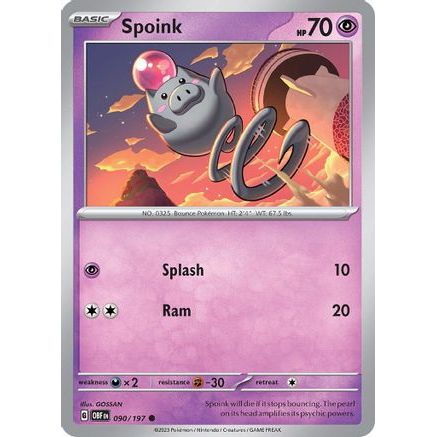 Spoink 90 - SV03 Obsidian Flames