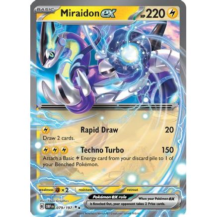 Miraidon ex 79 - SV03 Obsidian Flames Holofoil