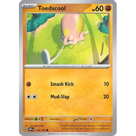 Toedscool 118 - SV03 Obsidian Flames Reverse Holofoil