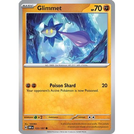 Glimmet - 122/197 122 - SV03 Obsidian Flames Reverse Holofoil