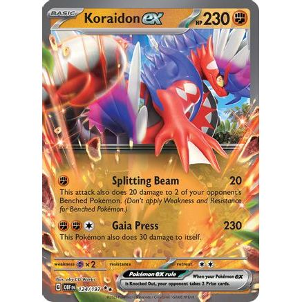 Koraidon ex 124 - SV03 Obsidian Flames Holofoil