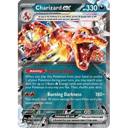 Charizard ex - 125/197 125 - SV03 Obsidian Flames Holofoil