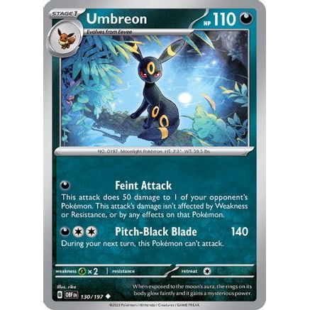 Umbreon 130 - SV03 Obsidian Flames Reverse Holofoil