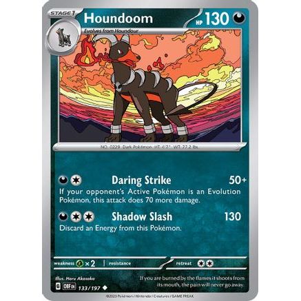 Houndoom 133 - SV03 Obsidian Flames Reverse Holofoil