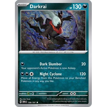 Darkrai 136 - SV03 Obsidian Flames Holofoil