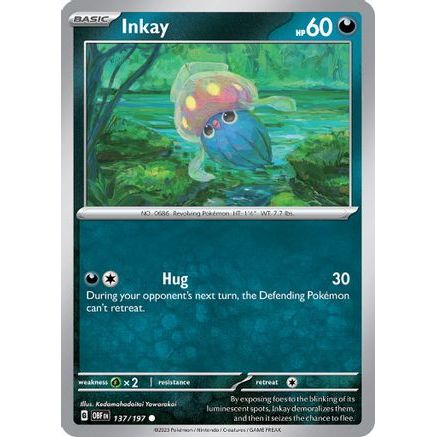 Inkay 137 - SV03 Obsidian Flames Reverse Holofoil