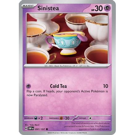 Sinistea 97 - SV03 Obsidian Flames Reverse Holofoil