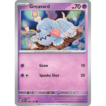 Greavard - 099/197 99 - SV03 Obsidian Flames